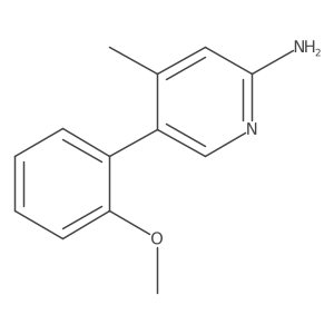 5-(2-Methoxyphenyl)-4-methyl-2-pyridinamine Structure