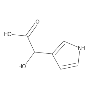 2-hydroxy-2-(1H-pyrrol-3-yl)acetic acid结构式
