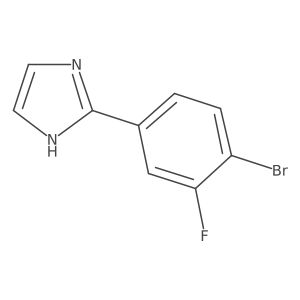 1H-Imidazole, 2-(4-bromo-3-fluorophenyl)- Structure
