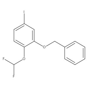 2-(Benzyloxy)-1-(difluoromethoxy)-4-iodobenzene Structure