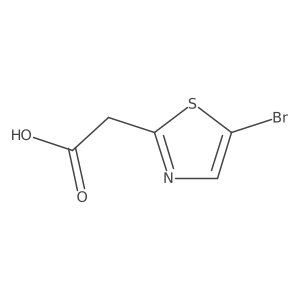 2-(5-Bromothiazol-2-yl)aceticacid结构式