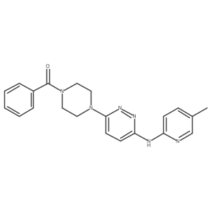 (4-(6-((5-Methylpyridin-2-yl)amino)pyridazin-3-yl)piperazin-1-yl)(phenyl)methanone结构式