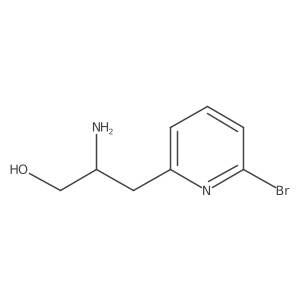 2-Amino-3-(6-bromopyridin-2-yl)propan-1-ol结构式