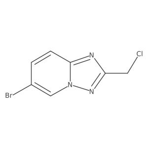 6-Bromo-2-(chloromethyl)-[1,2,4]triazolo[1,5-A]pyridine Structure