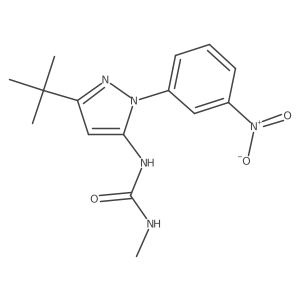 1-(3-tert-butyl-1-(3-nitrophenyl)-1H-pyrazol-5-yl)-3-methylurea结构式