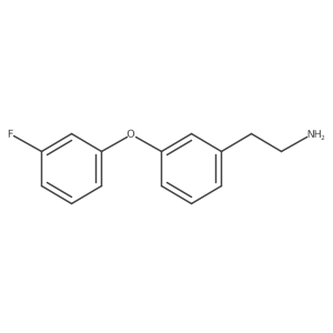 2-[3-(3-Fluorophenoxy)phenyl]ethan-1-amine结构式