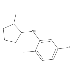 2,5-difluoro-N-(2-methylcyclopentyl)aniline结构式