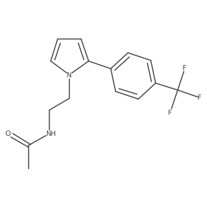 Acetamide,n-[2-[2-[4-(trifluoromethyl)phenyl]-1h-pyrrol-1-yl]ethyl]- Structure