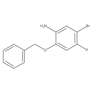 2-(Benzyloxy)-5-bromo-4-fluoroaniline结构式