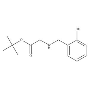 Tert-butyl 2-{[(2-hydroxyphenyl)methyl]amino}acetate结构式