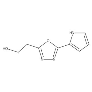 2-[5-(1H-pyrrol-2-yl)-1,3,4-oxadiazol-2-yl]ethan-1-ol Structure