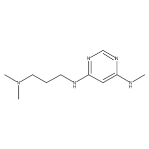 N4-(3-(dimethylamino)propyl)-N6-methylpyrimidine-4,6-diamine Structure
