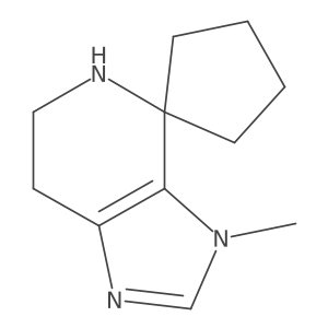 3'-Methyl-3',5',6',7'-tetrahydrospiro[cyclopentane-1,4'-imidazo[4,5-c]pyridine] Structure