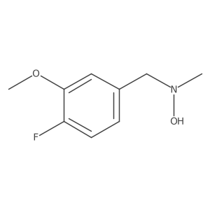 N-[(4-fluoro-3-methoxyphenyl)methyl]-N-methylhydroxylamine结构式