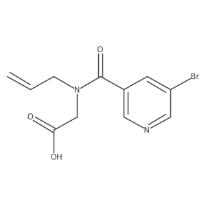 N-Allyl-N-(5-bromonicotinoyl)glycine Structure