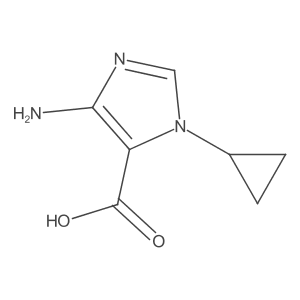 4-amino-1-cyclopropyl-1H-imidazole-5-carboxylic acid结构式