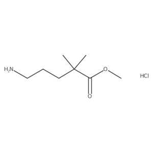 Methyl 5-amino-2,2-dimethylpentanoate hydrochloride结构式