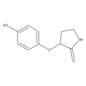 (R)-3-(4-Hydroxyphenoxy)pyrrolidin-2-one结构式