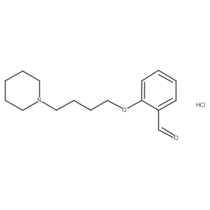 2-[4-(1-Piperidinyl)butoxy]benzaldehyde hydrochloride结构式