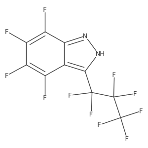 4,5,6,7-Tetrafluoro-3-(heptafluoropropyl)-1H-indazole结构式