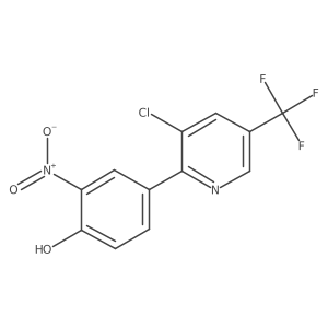 4-[3-Chloro-5-(trifluoromethyl)-2-pyridinyl]-2-nitrobenzenol Structure
