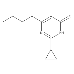 6-Butyl-2-cyclopropylpyrimidin-4-ol结构式