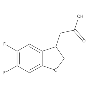 2-(5,6-Difluoro-2,3-dihydrobenzofuran-3-yl)acetic acid Structure