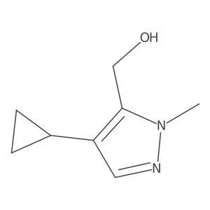 (4-cyclopropyl-1-methyl-1H-pyrazol-5-yl)methanol Structure