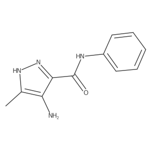 4-amino-5-methyl-N-phenyl-1H-pyrazole-3-carboxamide Structure