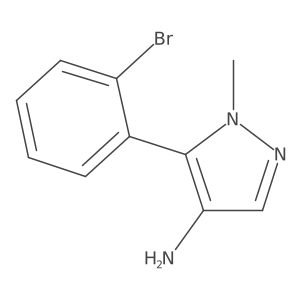 5-(2-bromophenyl)-1-methyl-1H-pyrazol-4-amine结构式