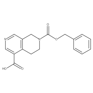 7-[(Benzyloxy)carbonyl]-5,6,7,8-tetrahydro-2,7-naphthyridine-4-carboxylic acid Structure