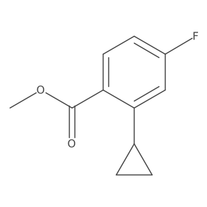 Methyl 2-cyclopropyl-4-fluorobenzoate Structure