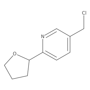 5-(Chloromethyl)-2-(tetrahydro-2-furanyl)pyridine Structure