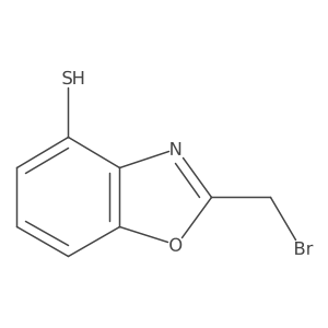 2-(Bromomethyl)-4-mercaptobenzo[d]oxazole结构式