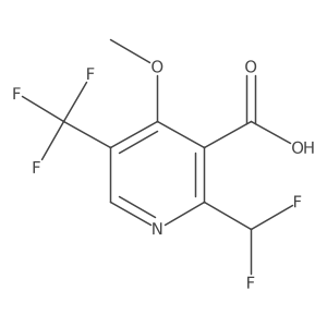 2-(Difluoromethyl)-4-methoxy-5-(trifluoromethyl)pyridine-3-carboxylic acid Structure