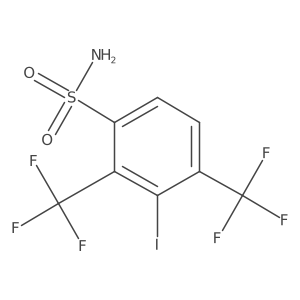 Benzenesulfonamide, 3-iodo-2,4-bis(trifluoromethyl)-结构式