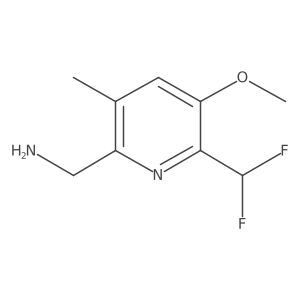 2-(Aminomethyl)-6-(difluoromethyl)-5-methoxy-3-methylpyridine Structure