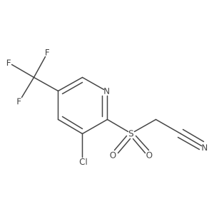 2-((3-Chloro-5-(trifluoromethyl)pyridin-2-yl)sulfonyl)acetonitrile Structure