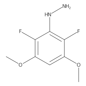 Hydrazine, (2,6-difluoro-3,5-dimethoxyphenyl)-结构式