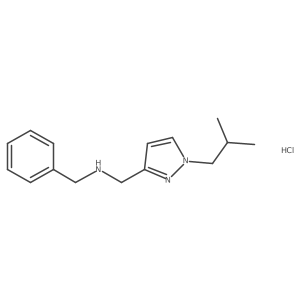 benzyl[(1-isobutyl-1H-pyrazol-3-yl)methyl]amine结构式