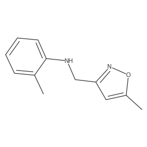 2-methyl-N-[(5-methyl-1,2-oxazol-3-yl)methyl]aniline结构式