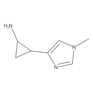 2-(1-methyl-1H-imidazol-4-yl)cyclopropan-1-amine Structure