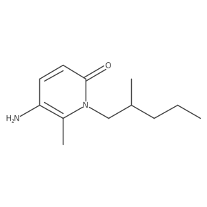 5-Amino-6-methyl-1-(2-methylpentyl)-1,2-dihydropyridin-2-one结构式