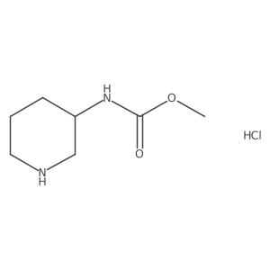 methyl N-[(3R)-piperidin-3-yl]carbamate hydrochloride Structure