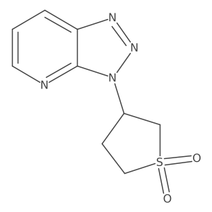 3-(3H-[1,2,3]Triazolo[4,5-b]pyridin-3-yl)tetrahydrothiophene 1,1-dioxide Structure