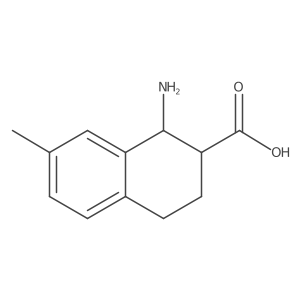 1-Amino-7-methyl-1,2,3,4-tetrahydronaphthalene-2-carboxylic acid结构式