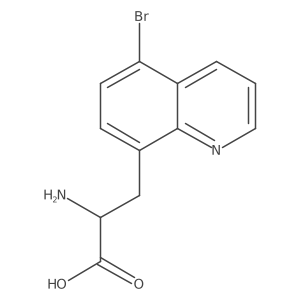 (2R)-2-amino-3-(5-bromoquinolin-8-yl)propanoic acid结构式