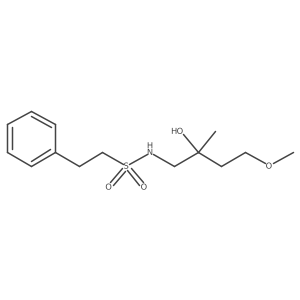 N-(2-hydroxy-4-methoxy-2-methylbutyl)-2-phenylethane-1-sulfonamide Structure