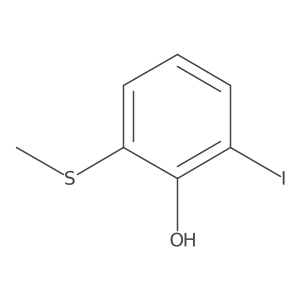 2-Iodo-6-(methylthio)phenol结构式