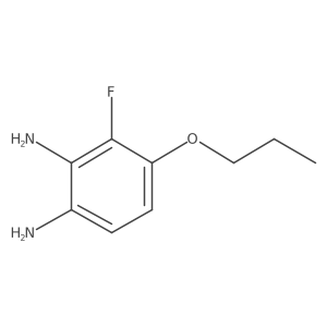 3-Fluoro-4-propoxybenzene-1,2-diamine结构式